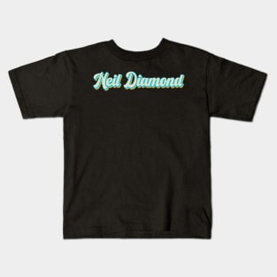 vintage color neil diamond Kids T-Shirt